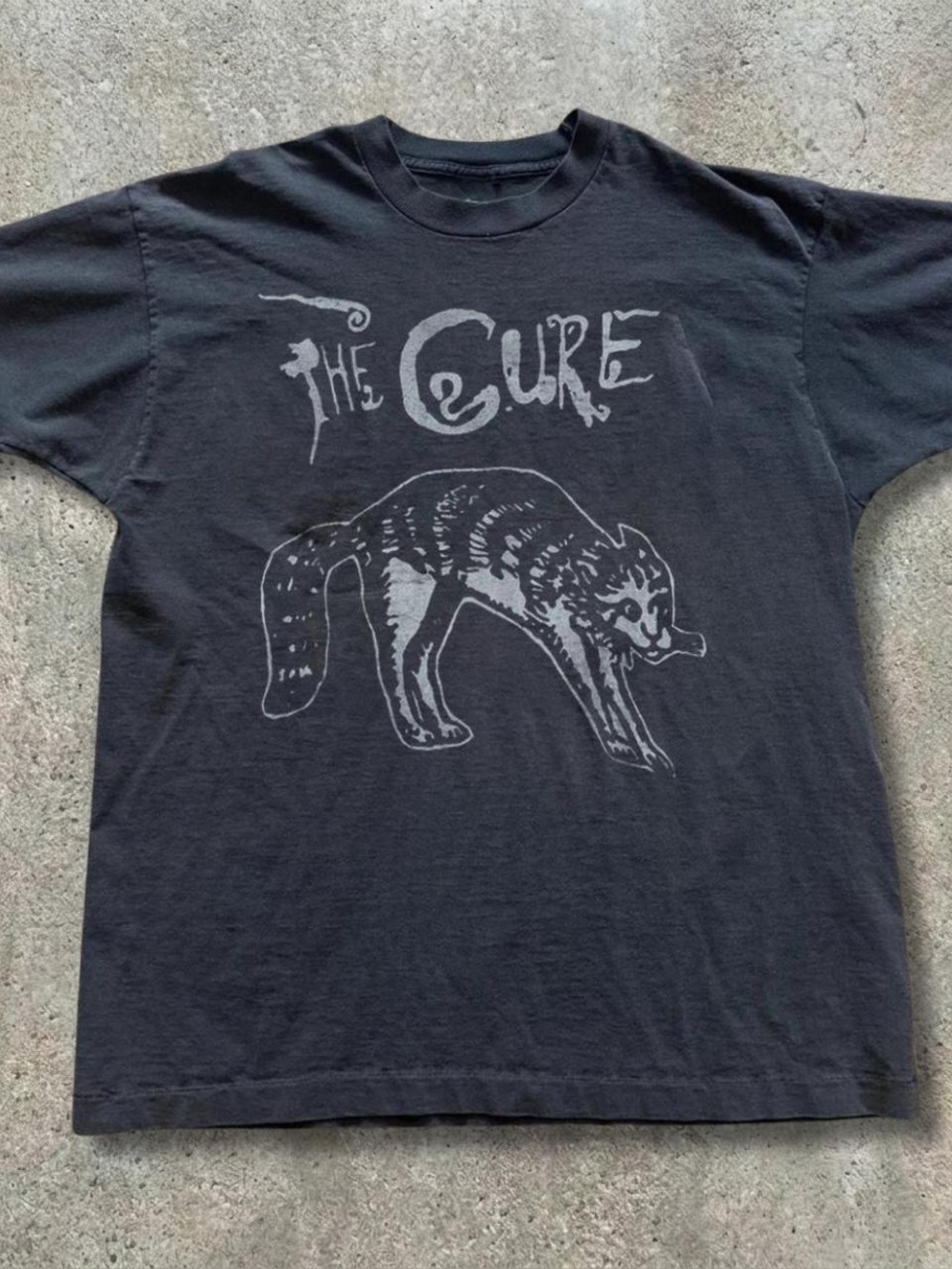 Gildan Black The Cure Fox Graphic Tee